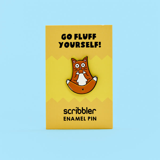 Fluff Yourself Pin Badge