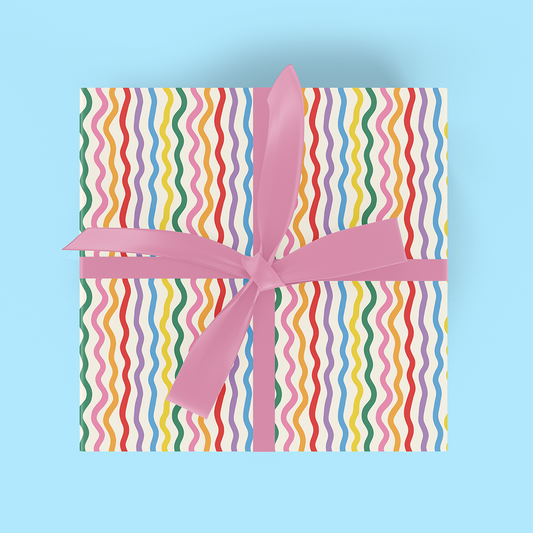 Colourful Squiggles Flat Wrap