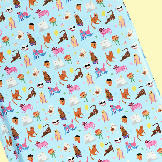 Funky Cats Roll Wrap