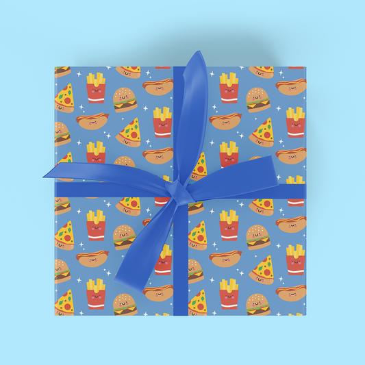 Junk Food Friends Flat Wrap