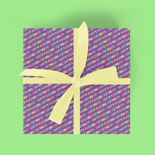 Happy Fucking Birthday Flat Wrap