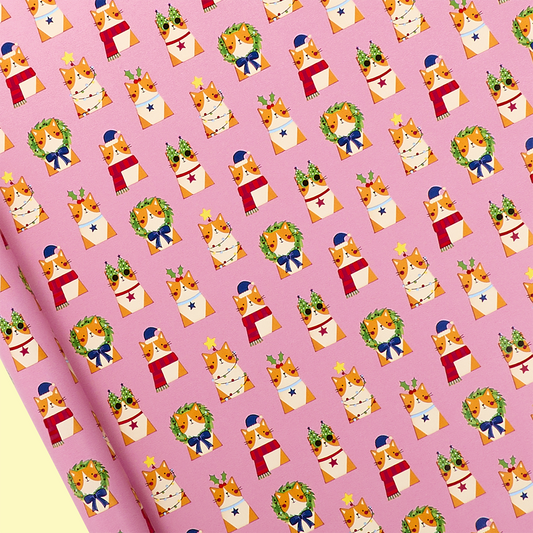 Christmas Cats Roll Wrap