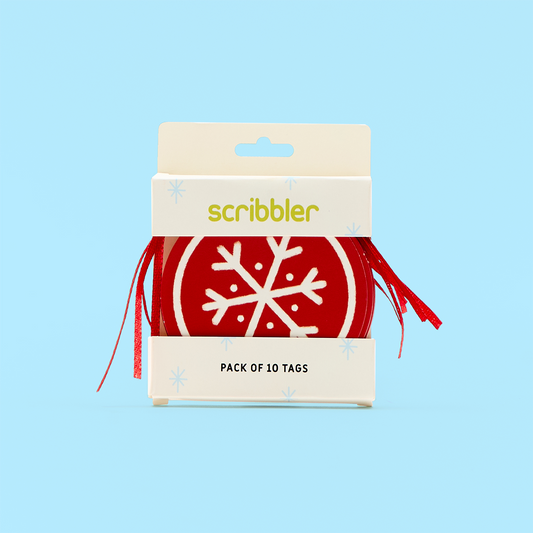 Snowflake On Red Tag Pack