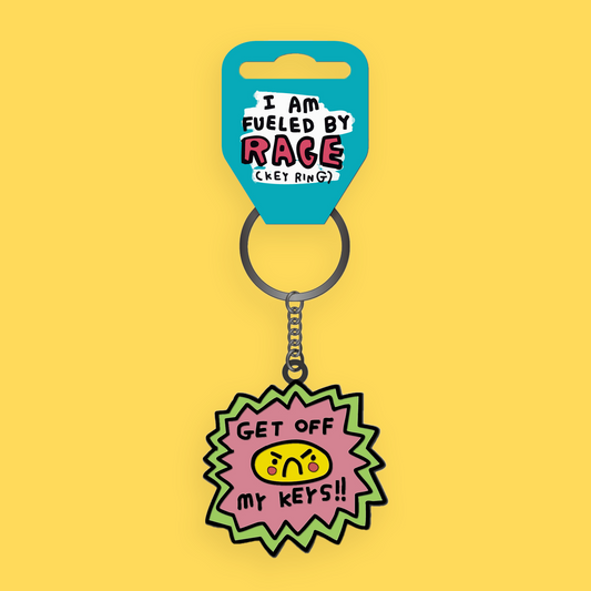 Zoe Bread Rage Fueled Enamel Keyring