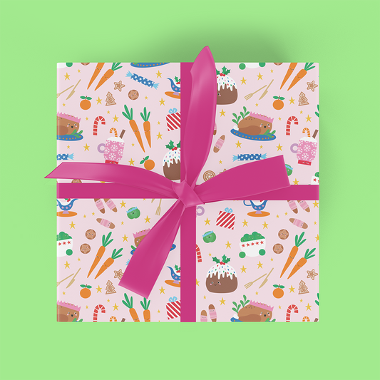 Christmas Food Flat Wrap