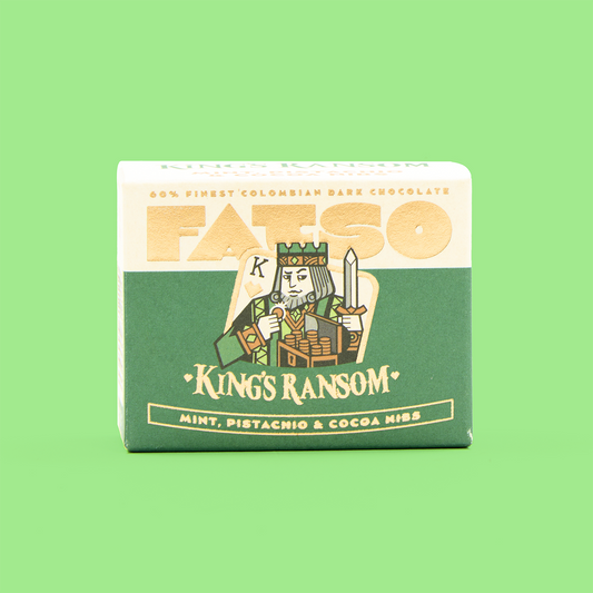 FATSO King's Ransom Mint, Pistachio & Cocoa Nibs Chocolate