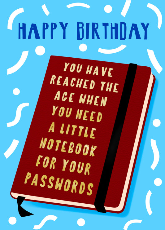 Little Book Of Passwords Card