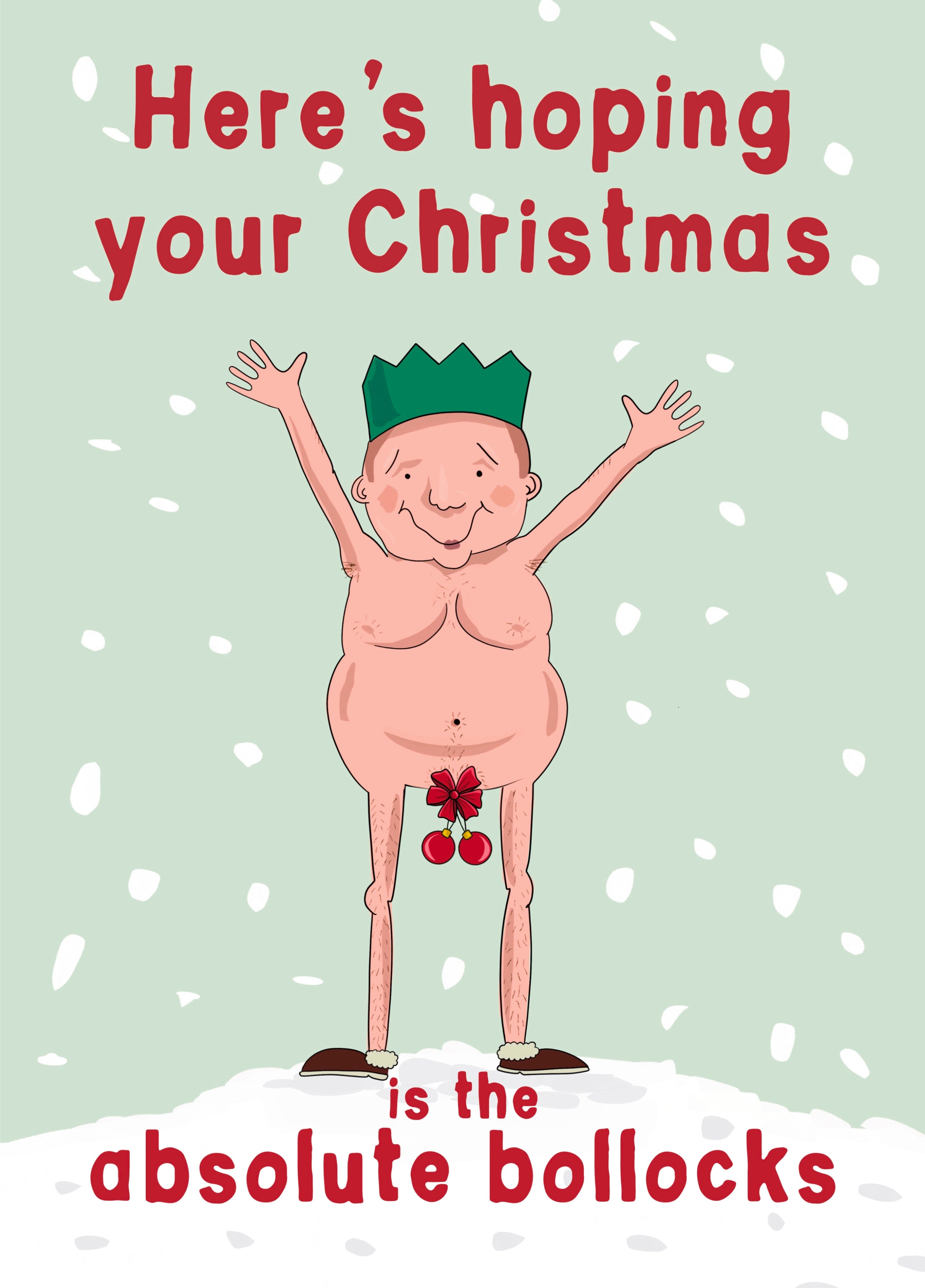 Funny Absolute Bollocks Christmas Card – Scribbler Cards Gifts