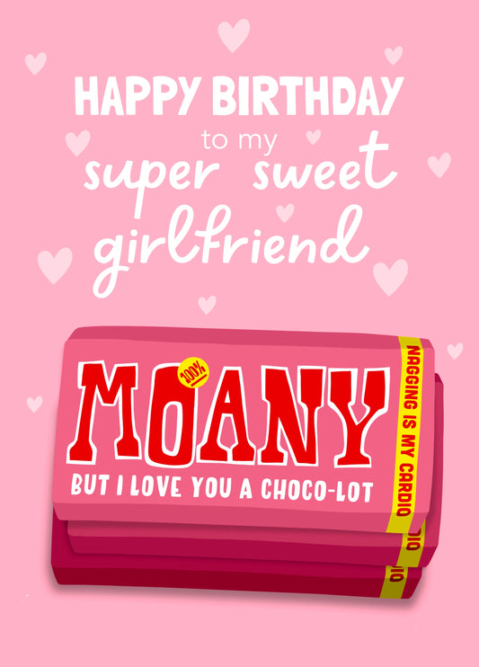 Tony's Chocolonely Girlfriend Birthday Card