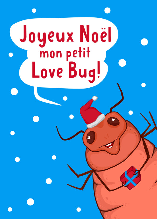 Funny Bed Bug Inspired Christmas Card