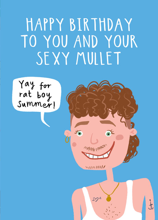 Rat Boy Summer Sexy Mullet Card