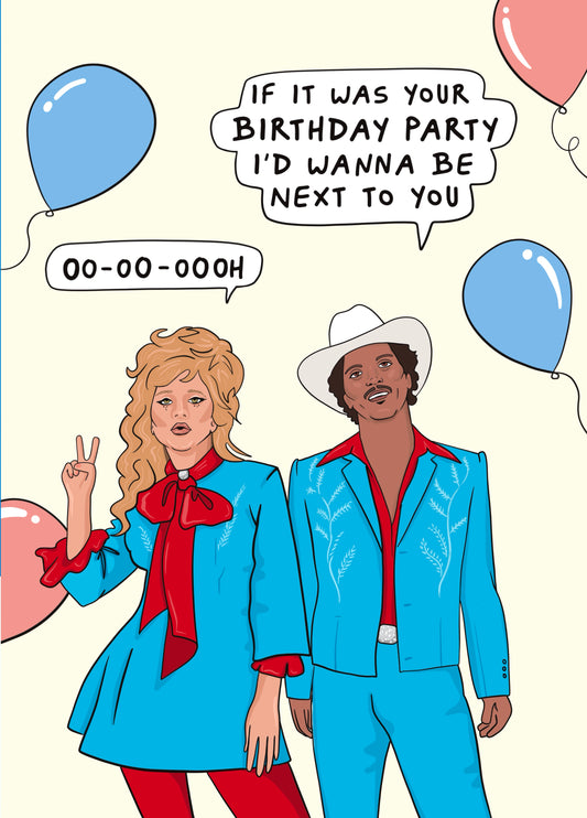 Funny Birthday Card - Lady Gaga Bruno Mars - Die With A Smile