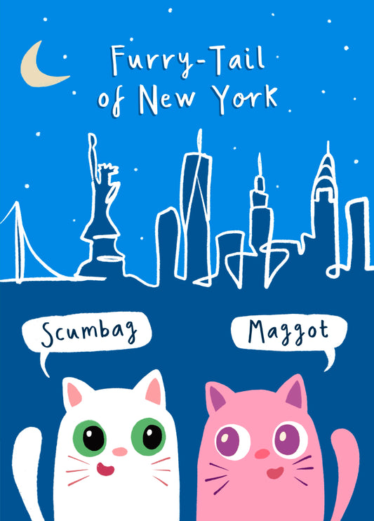 Funny Christmas Card - Furry Fairytale Of New York Cats