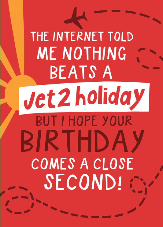 Funny Birthday Card Inspired By The Jet 2 Trend