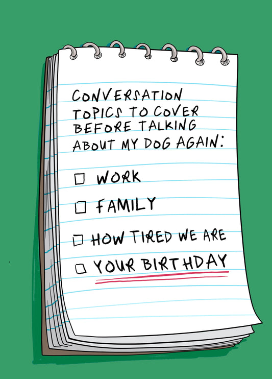 Funny Birthday Card For Dog Lover