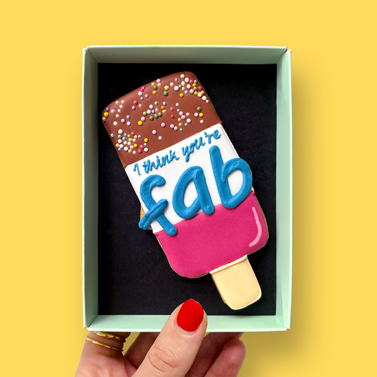 I Think You're Fab! Letterbox Cookie
