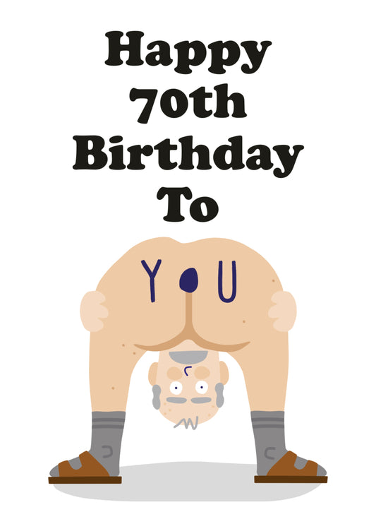Happy 70th Birthday To You Card