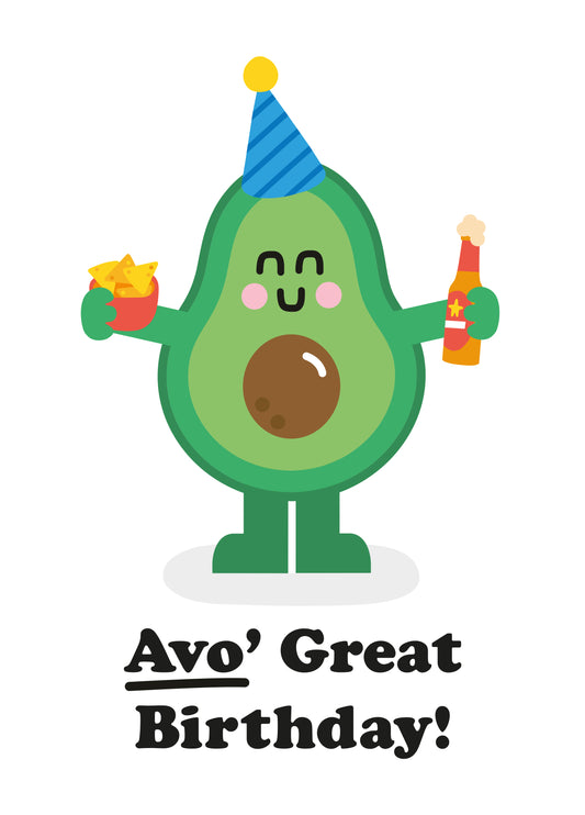 Avo' Great Birthday Card