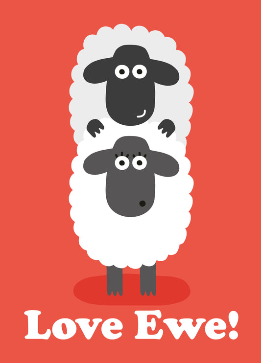 Love Ewe Valentines Card