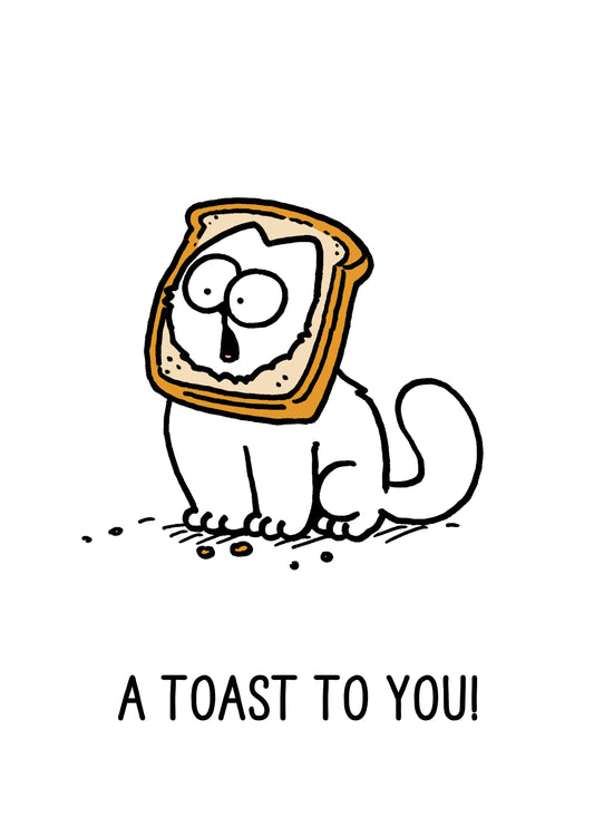 Simon's Cat Toast To You Card