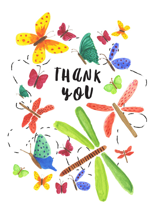 Thank You Butterfly Card
