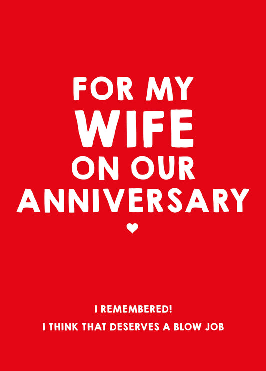 I Think That Deserves A Blow Job Card