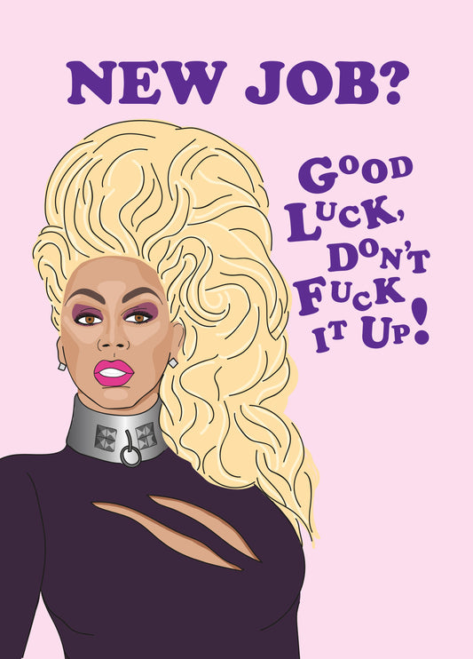 Good Luck Don't Fuck It Up Card