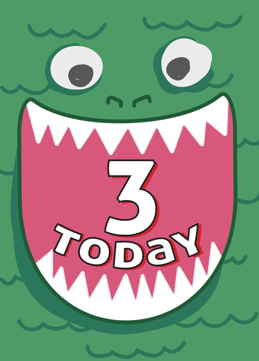 Monster Three Today Card