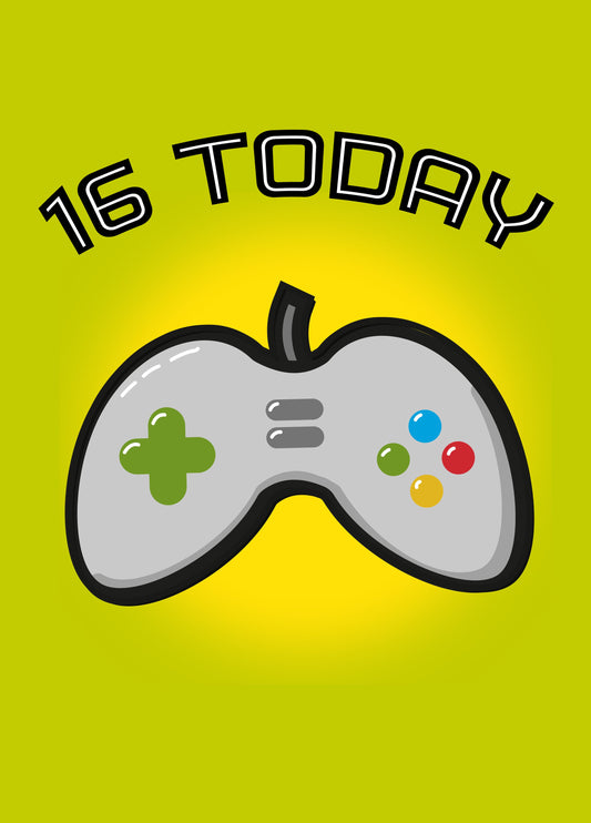 Sixteen Today Card