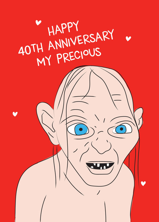 Happy 40th Anniversary My Precious Card