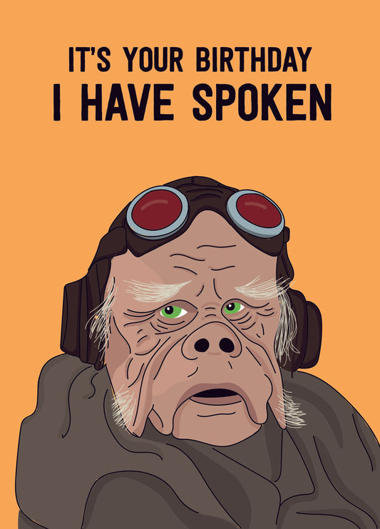 The Mandalorian I Have Spoken Birthday Card