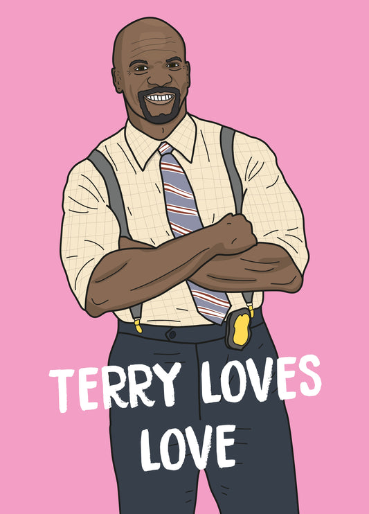 Terry Loves Love Anniversary Card