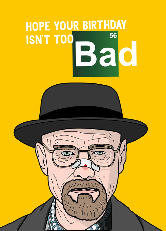 Walter White Breaking Bad Birthday Card