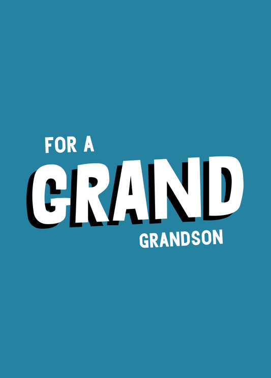 For A Grand Grandson Birthday Card