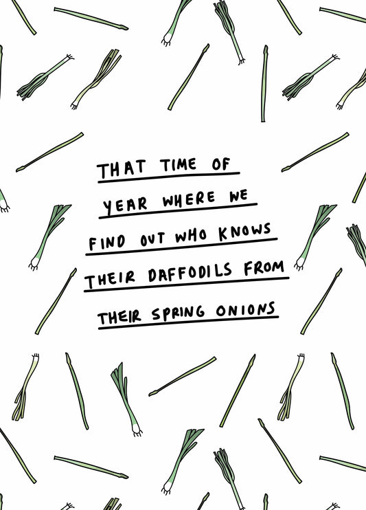 Easter Spring Onions Card