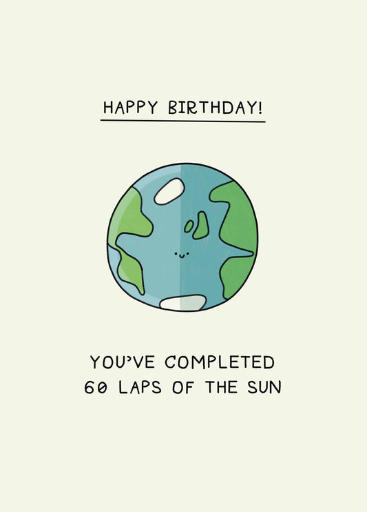 Laps Of The Sun 60th Birthday Card