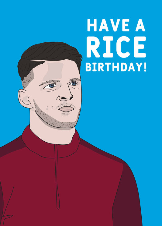 Declan Rice Birthday Card