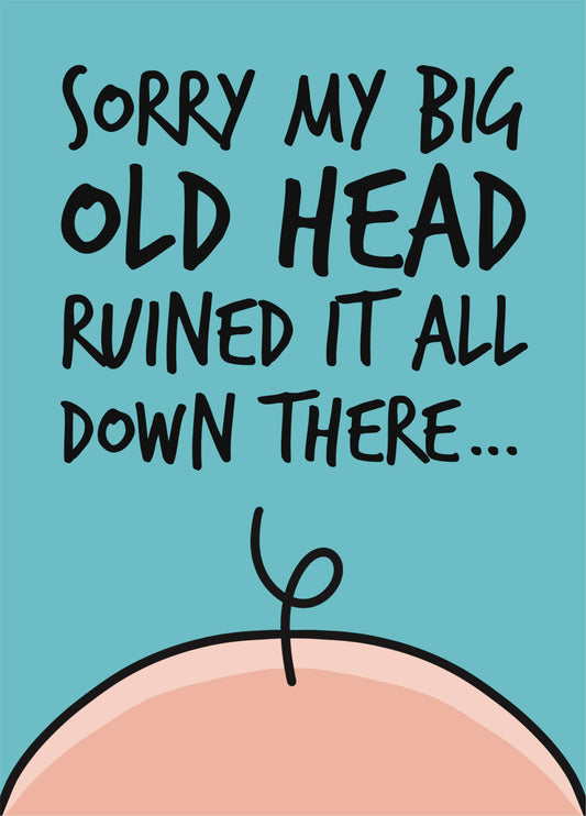 Big Old Head Mother's Day Card