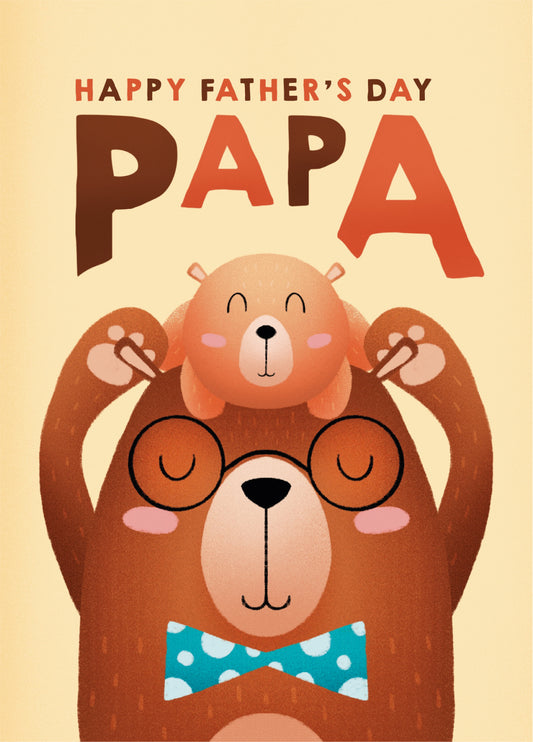 Papa Bear Father's Day Card