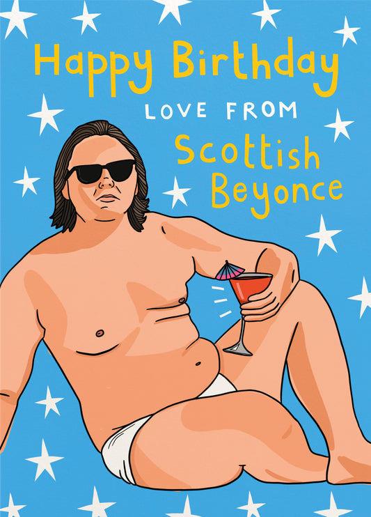 Lewis Capaldi Scottish Beyonce Birthday Card