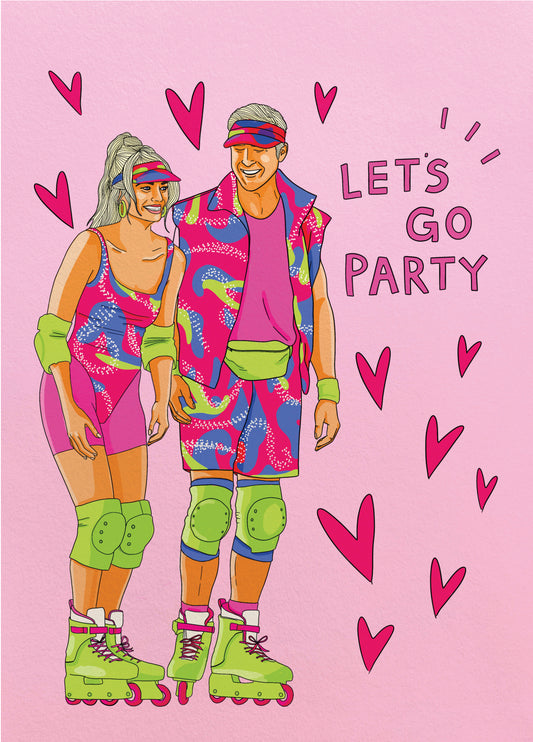 Barbie Let's Go Party Birthday Card