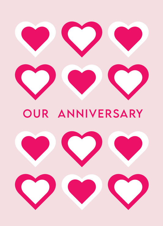 Hearts Anniversary Card