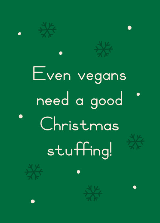 Vegan Stuffing Christmas Card