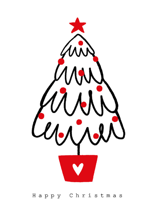 Minimal Christmas Tree Card