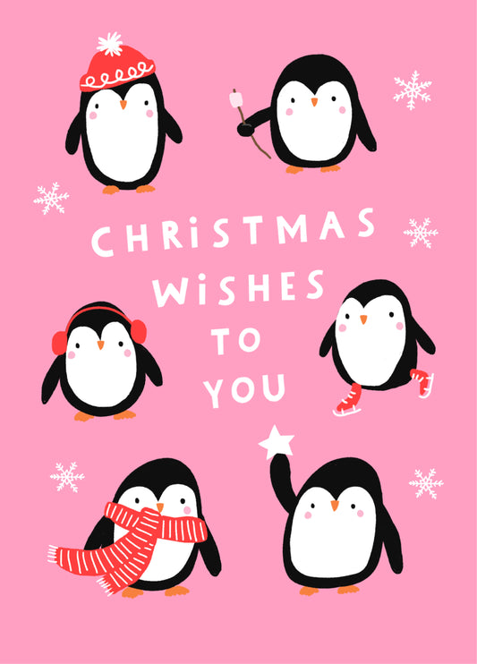 Mini Penguins Christmas Card