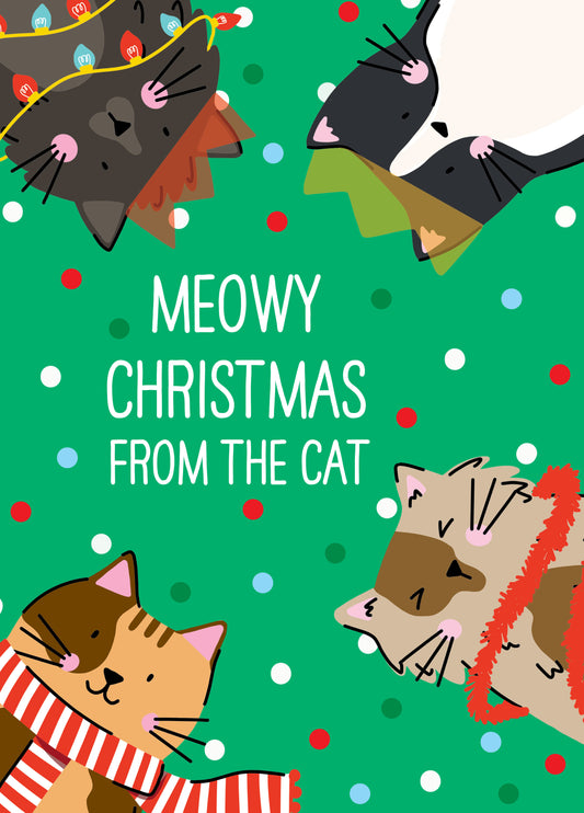 From The Cat Meowy Christmas Card