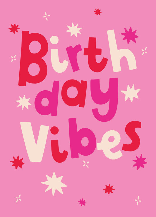 Starry Birthday Vibes Card