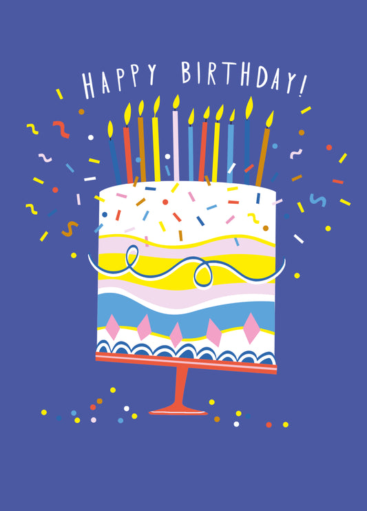 Confetti And Cake Birthday Card