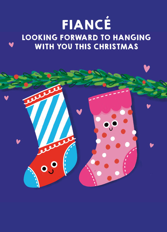 Fiance Hanging With You Christmas Card