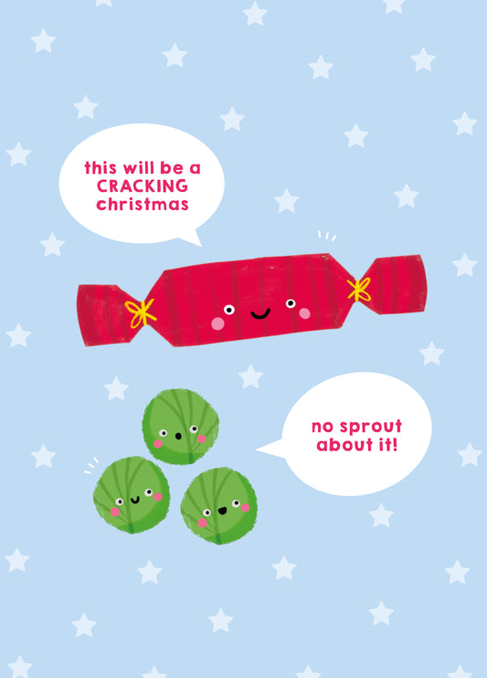 No Sprout About It Christmas Card